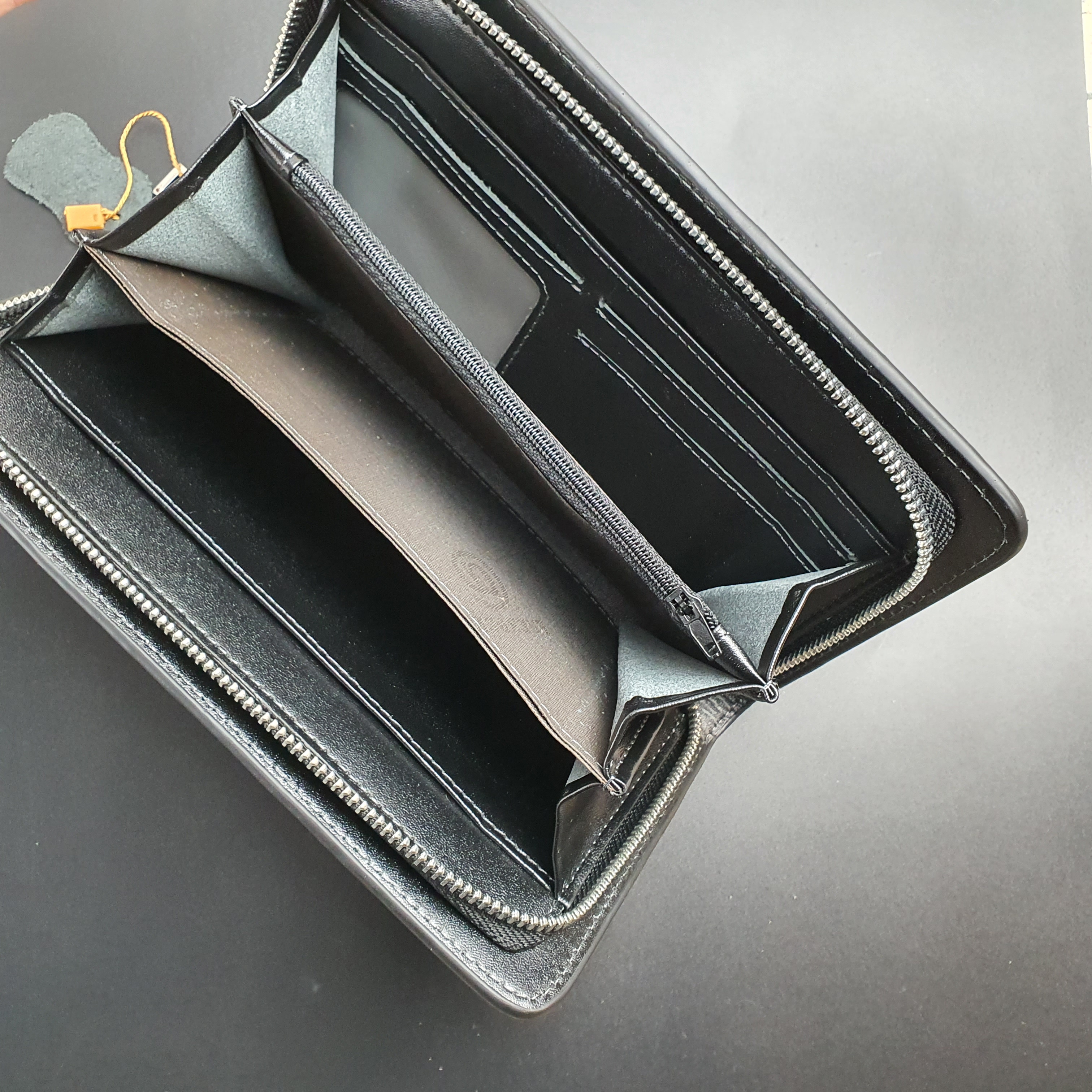 Clutch da thật 1 ngăn khóa CL125 - 100% da bò thật, BH 3 năm