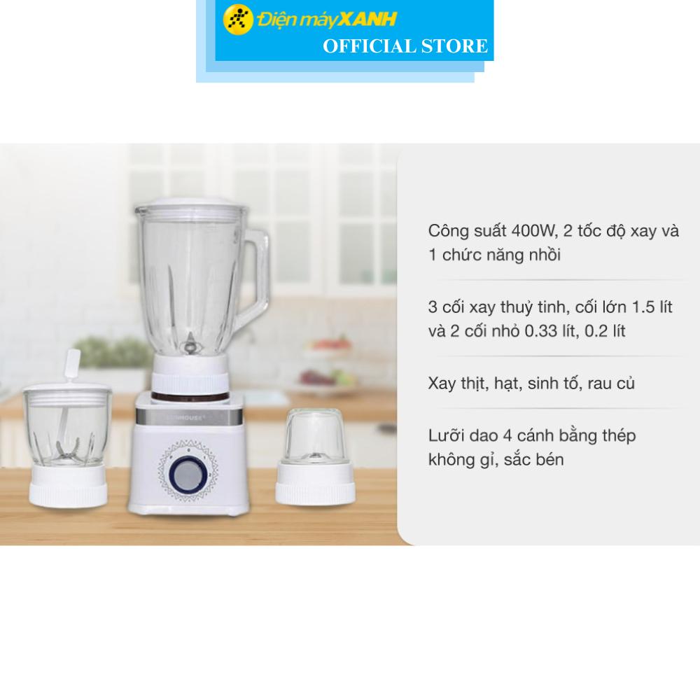 Máy xay sinh tố đa năng Sunhouse SHD5582W - Hàng Chính Hãng