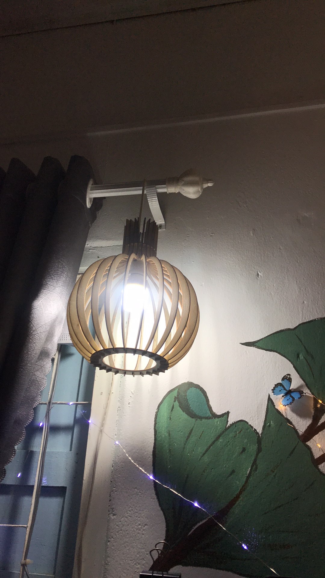 Bộ 3 Đèn gỗ dáng củ tỏi