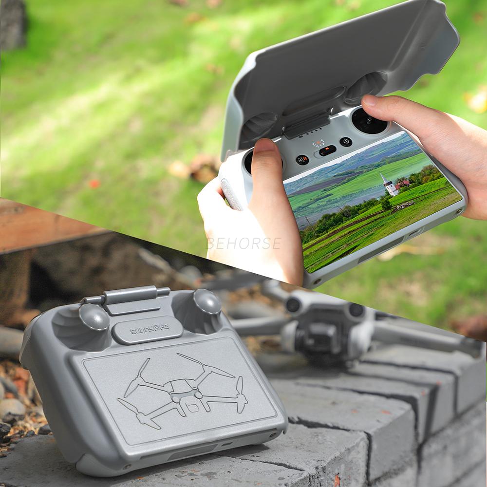 Sunnylife Vỏ bảo vệ màn hình 3 trong 1 cho DJI Mini 3 Pro Điều khiển từ xa Mũ che nắng Cần điều khiển che nắng cho Phụ kiện DJI RC Màu sắc: combo 11