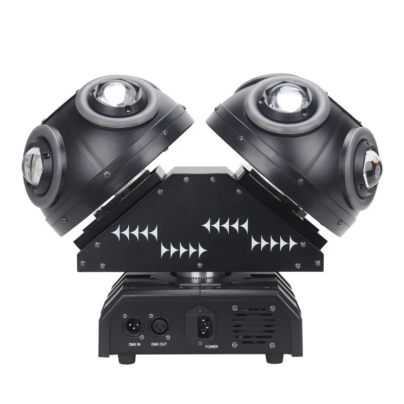 ĐÈN MOVING BALL 2 ĐẦU 8 MẮT LED + LASER - DÙNG TRANG TRÍ TRONG QUÁN BAR , DISCO , DJ