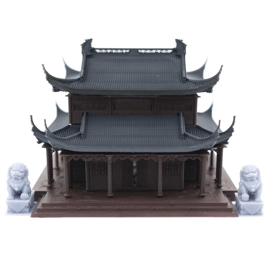 Mô hình tiểu cảnh CỔ TỰ - bán cạn - bể cá - hòn non bộ - terrarium - tinh xảo - chất lượng cao