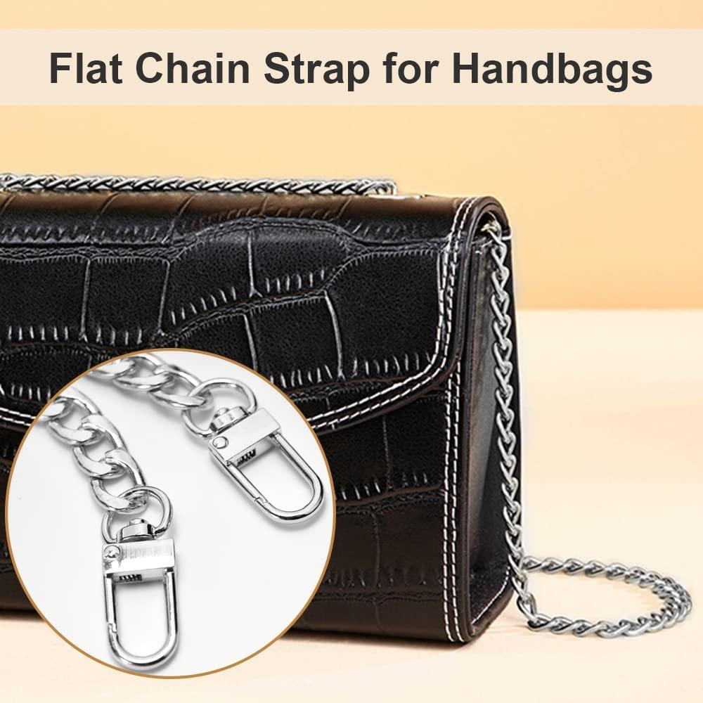 4 Chuỗi Túi Dây Xích Túi Đeo Vai Túi Xách Đeo Chéo Ví Thay Thế Chuỗi, Chuỗi Kim Loại Unwelded Với Móc Khóa Hợp Kim