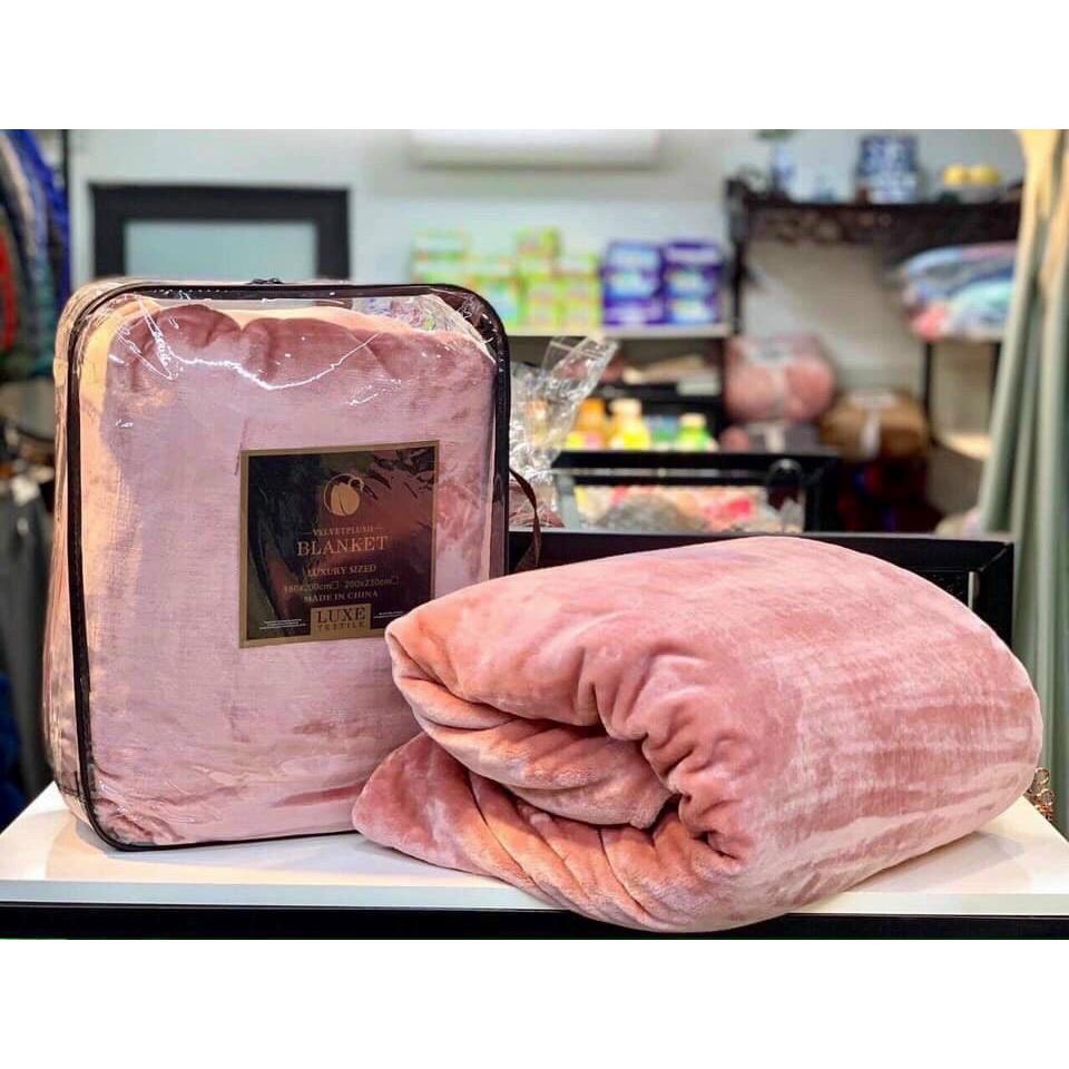 CHĂN LÔNG THỎ BLANKET LOẠI DÀY CÓ TÚI ĐỰNG, KÍCH THƯỚC RỘNG 2mx2m3