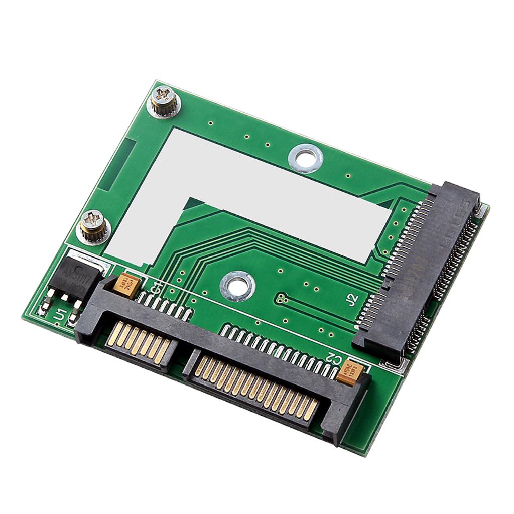 Mini Pcie mSATA SSD to 2.5'' SATA 6Gbps Adapter Converter Card 30x50mm