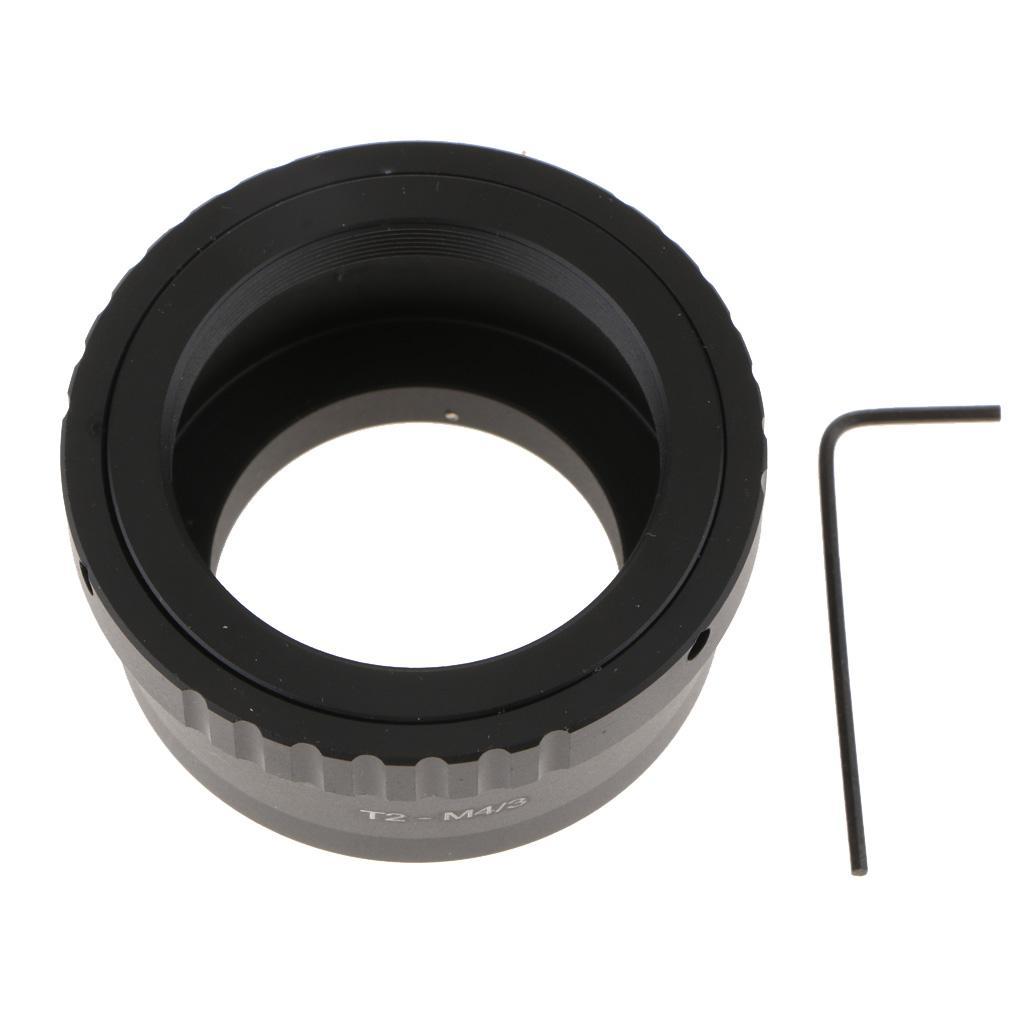 2x T2 Mount Lens Adapter to Micro 4/3 for Olympus Camera Telescope