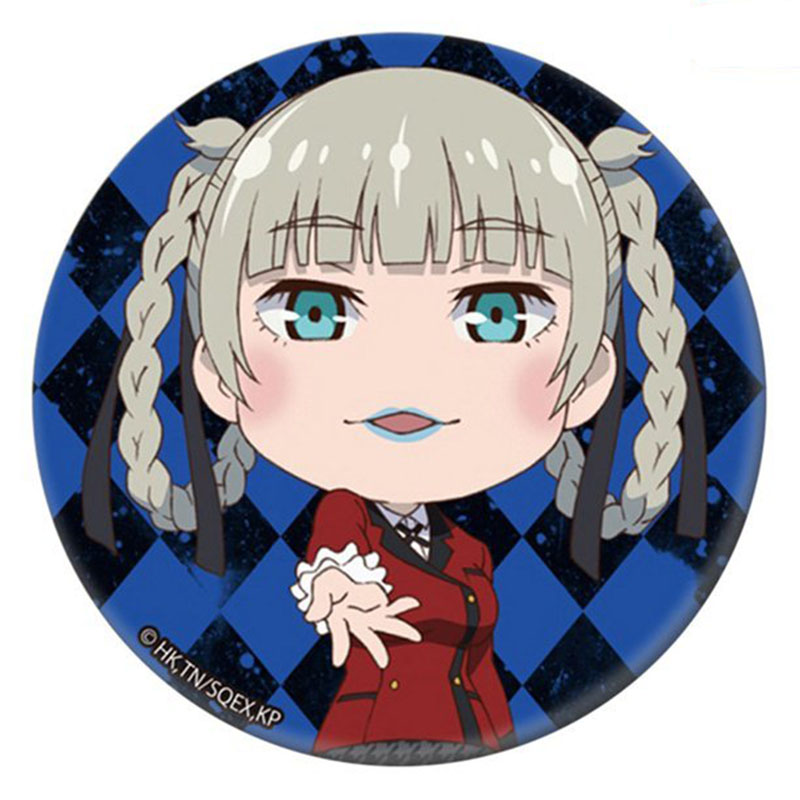 Combo 9 huy hiệu KAKEGURUI - HỌC VIỆN ĐỎ ĐEN anime chibi