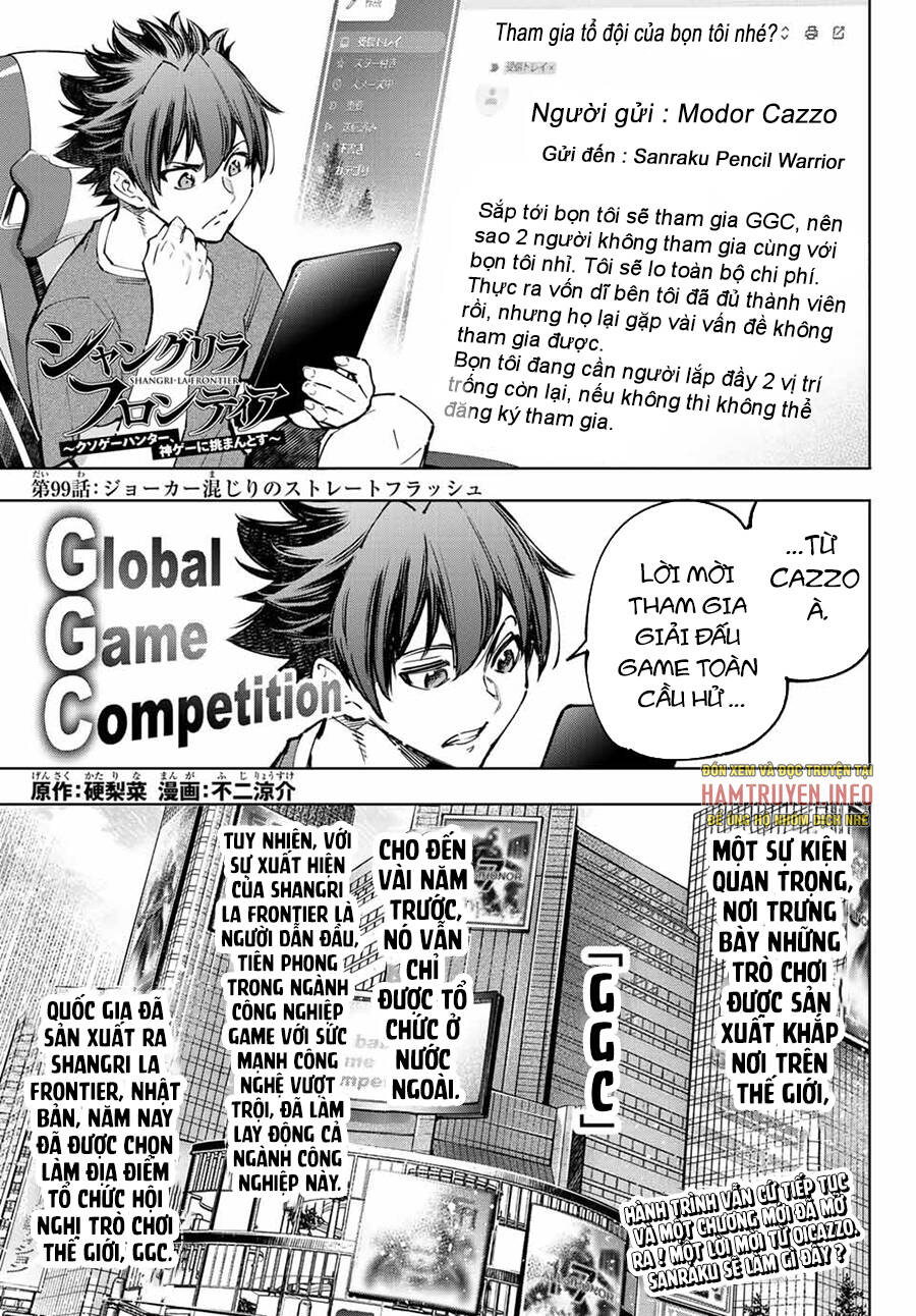 shangri-la frontier ~kusoge hunter, kamige ni idoman to su~ chapter 99 1