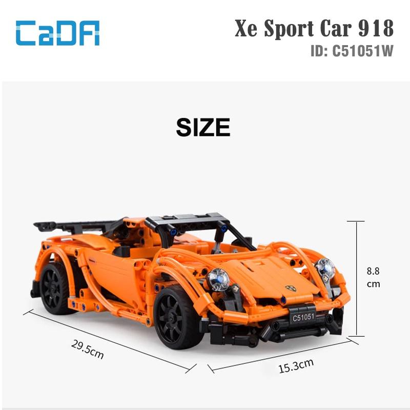 Đồ Chơi Lắp Ráp Điều Khiển Bằng Tay Xe Thể Thao Sport Car 918 – CADA C51051W