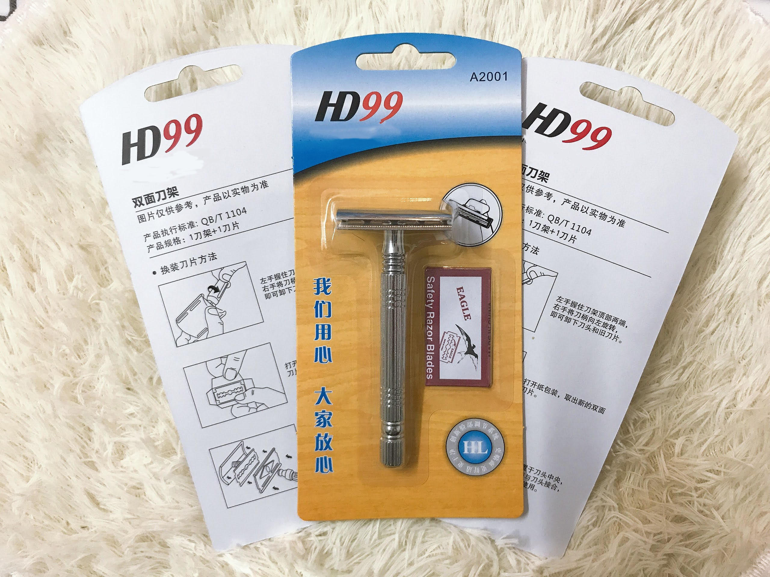 Dao Cạo Râu INOX Truyền Thống Phong Cách Vintage Cầm Chắc Tay Dễ Dàng Sử Dụng