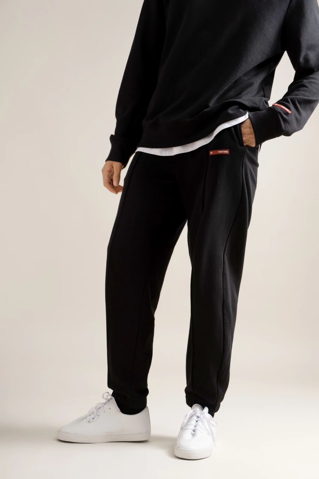 Quần Nỉ Unisex Chun Gấu ROUTINE Gân Trước Trơn Form Jogger - 10F23PKNU001 | LASTORE MENSWEAR