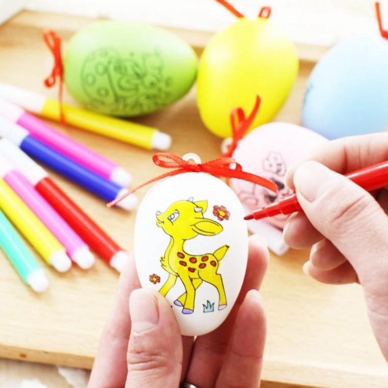 Trứng nhân tạo vẽ trang trí thủ công cho sinh nhật trẻ em (1338TNT)