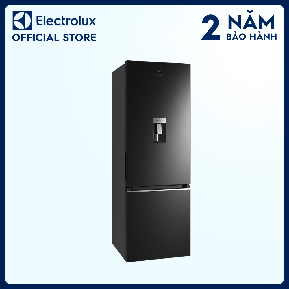 [Miễn phí giao hàng toàn quốc] Tủ lạnh Electrolux Inverter UltimateTaste 300 ngăn đá dưới có ngăn đông mềm 335 lít - EBB3742K-H - Lấy nước từ bên ngoài tiện dụng, khử mùi diệt khuẩn, đá xoay tiện lợi [Hàng chính hãng]