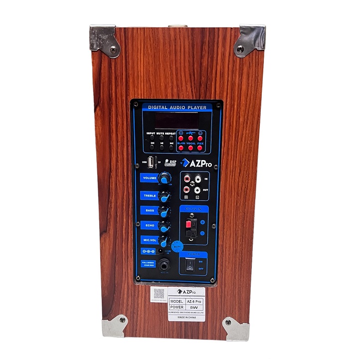 Loa kéo Bluetooth AZPRO,AZ-8-PRO,Bass 20 có chống hú,tặng 2 mic không dây,Hàng chính hãng