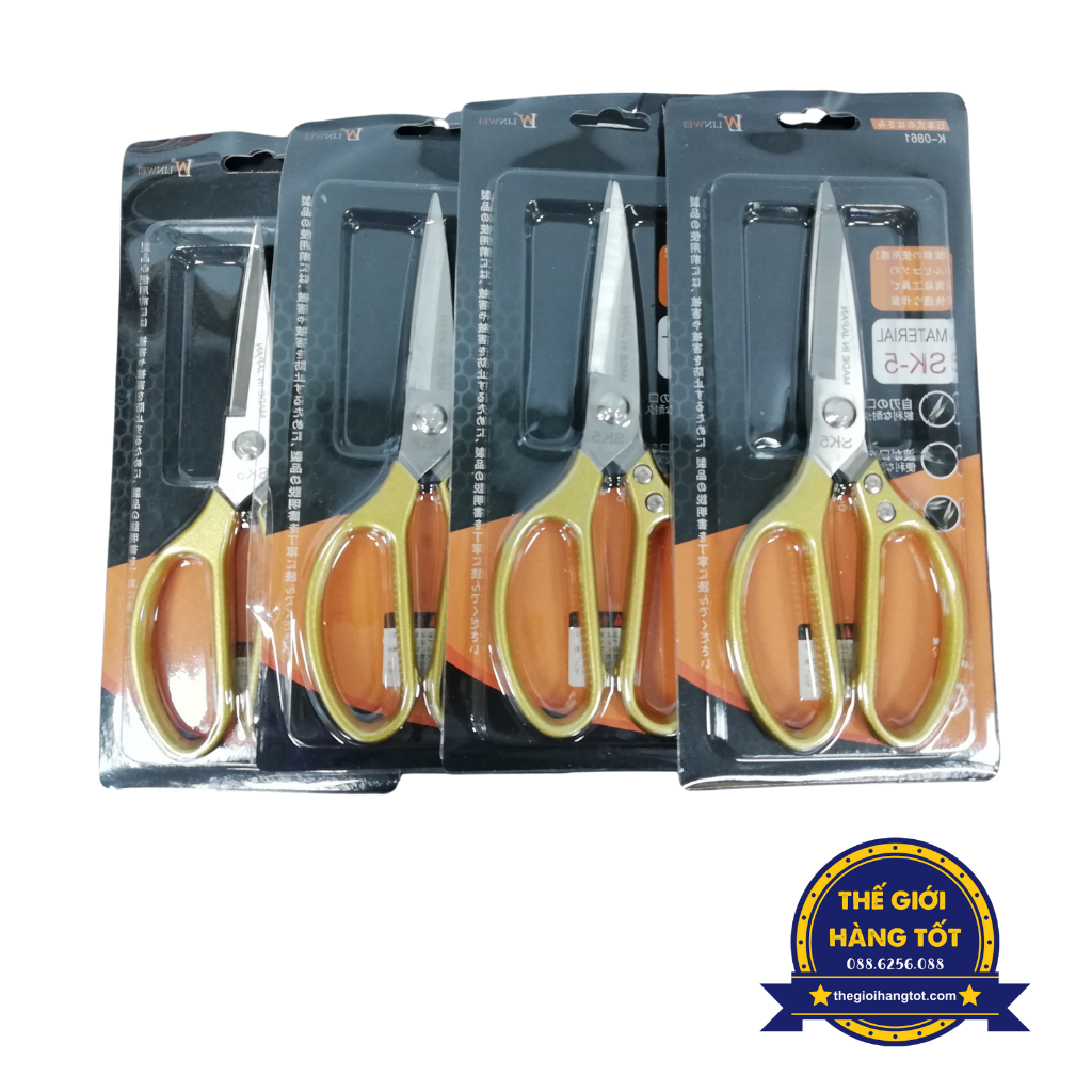 Kéo cắt gà, kéo làm bếp sịn SK5 Nhật Bản siêu sắc bén, siêu cứng, cầm chắc tay, cắt tỉa cành cây, kéo sịn đa năng