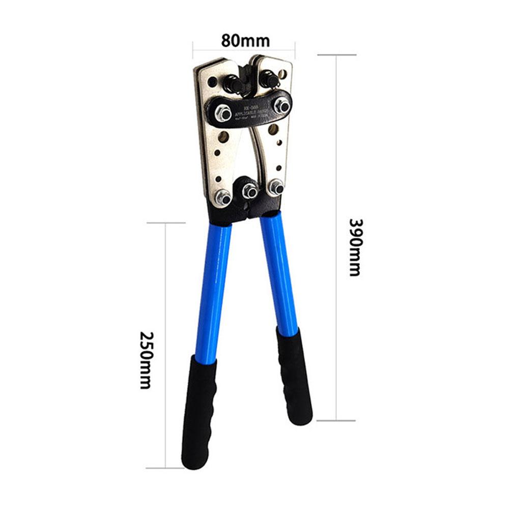 HX-50B Portable Cable Crimping Tool Professional Terminals Crimper Plier Car Auto Copper R-ing Terminal Wire Crimp