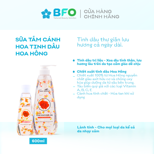 Sữa Tắm Thư Giãn Tinh Dầu Cánh Hoa Công Nghệ Anh Quốc Tami Natural Dưỡng Ẩm Trắng Da Lưu Hương Dung Tích 260ml