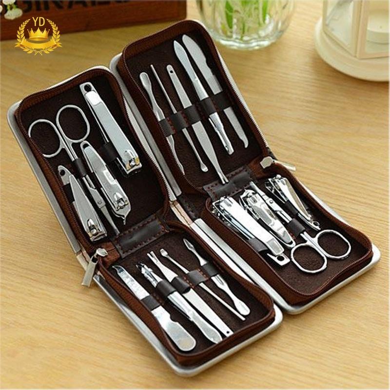 Bộ 9 Dụng Cụ Chăm Sóc Móng Tay Bằng Thép Không Gỉ Hb Sang Trọng