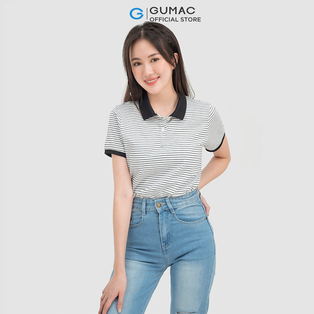 Quần jeans nữ GUMAC QJC07021 rách trẻ trung năng động