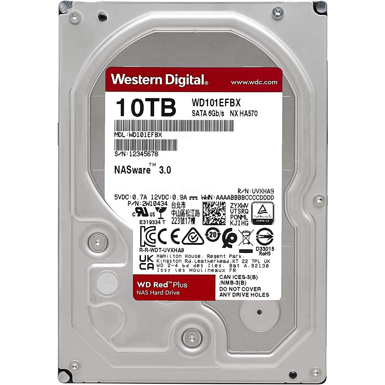 Ổ Cứng HDD NAS WD Red 10TB - WD101EFBX - Hàng chính hãng