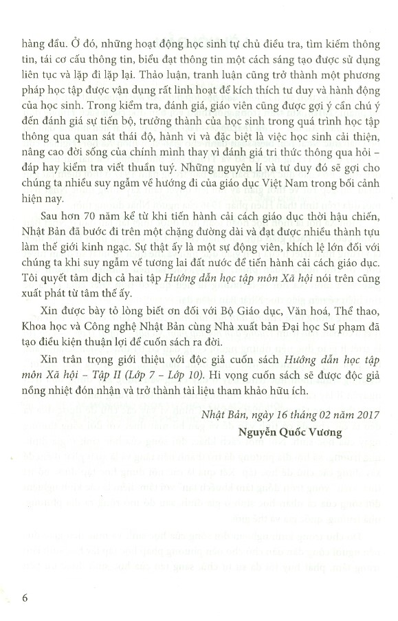 Hướng Dẫn Học Tập Môn Xã Hội - Tập 2 (Lớp 7 - Lớp 10)