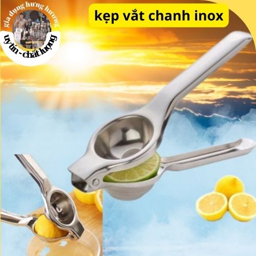 Dụng cụ vắt chanh inox (kẹp vắt chanh)