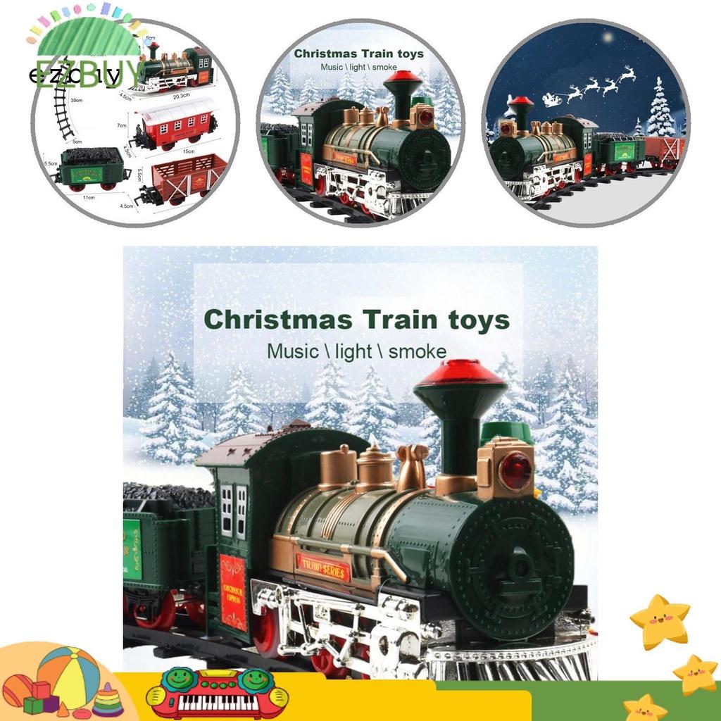 Metal Electric Train Toy Set Maintenance-free Railway Tracks Sets Battery Operated for Children