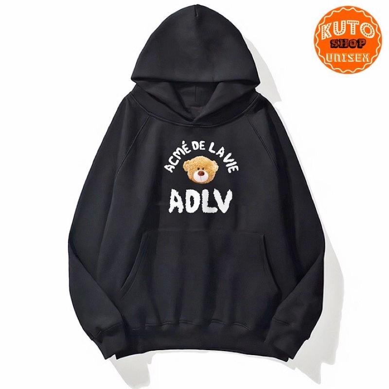 áo hoodie nam nữ hình đầu gấu có big size vải nỉ bông cao cấp