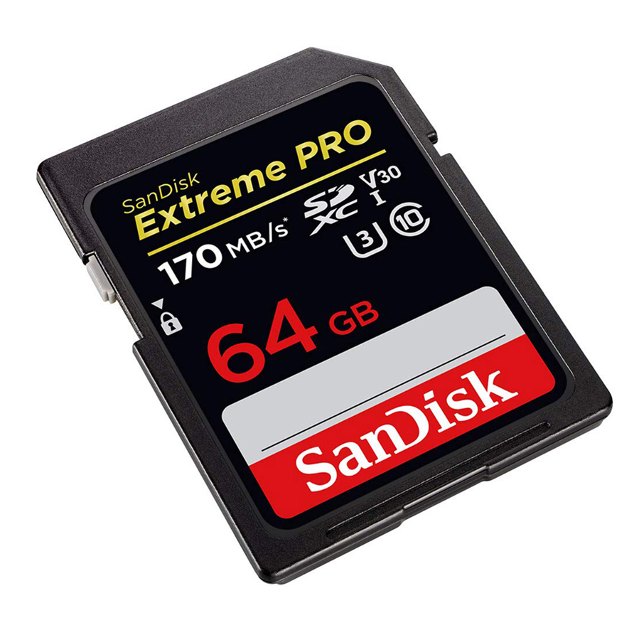 Thẻ Nhớ SDXC SanDisk Extreme Pro U3 V30 1133X 64GB 170MB/s - Hàng Chính Hãng