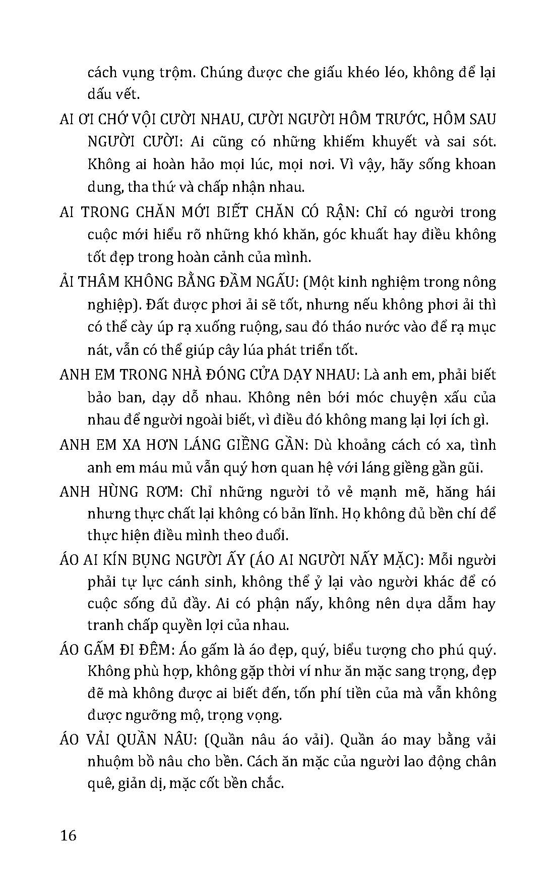 Giải Nghĩa Thành Ngữ Tục Ngữ Việt Nam - Quyển 1: Từ A Đến L