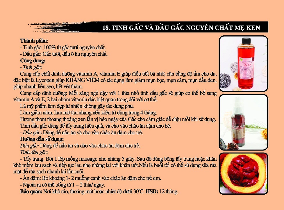 DẦU GẤC NGUYÊN CHẤT MẸ KEN