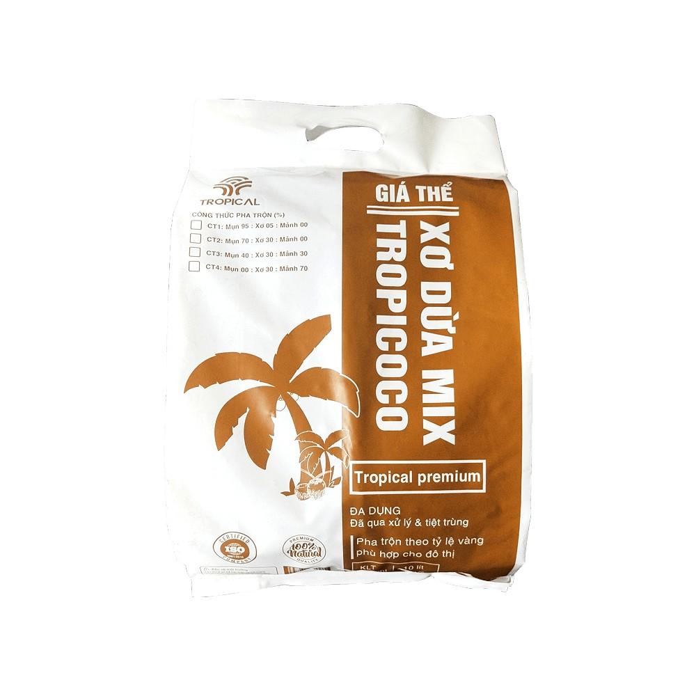Giá thể Mụn dừa – Xơ dừa – Mảnh dừa trồng cây Tropicoco - túi 10 Lít