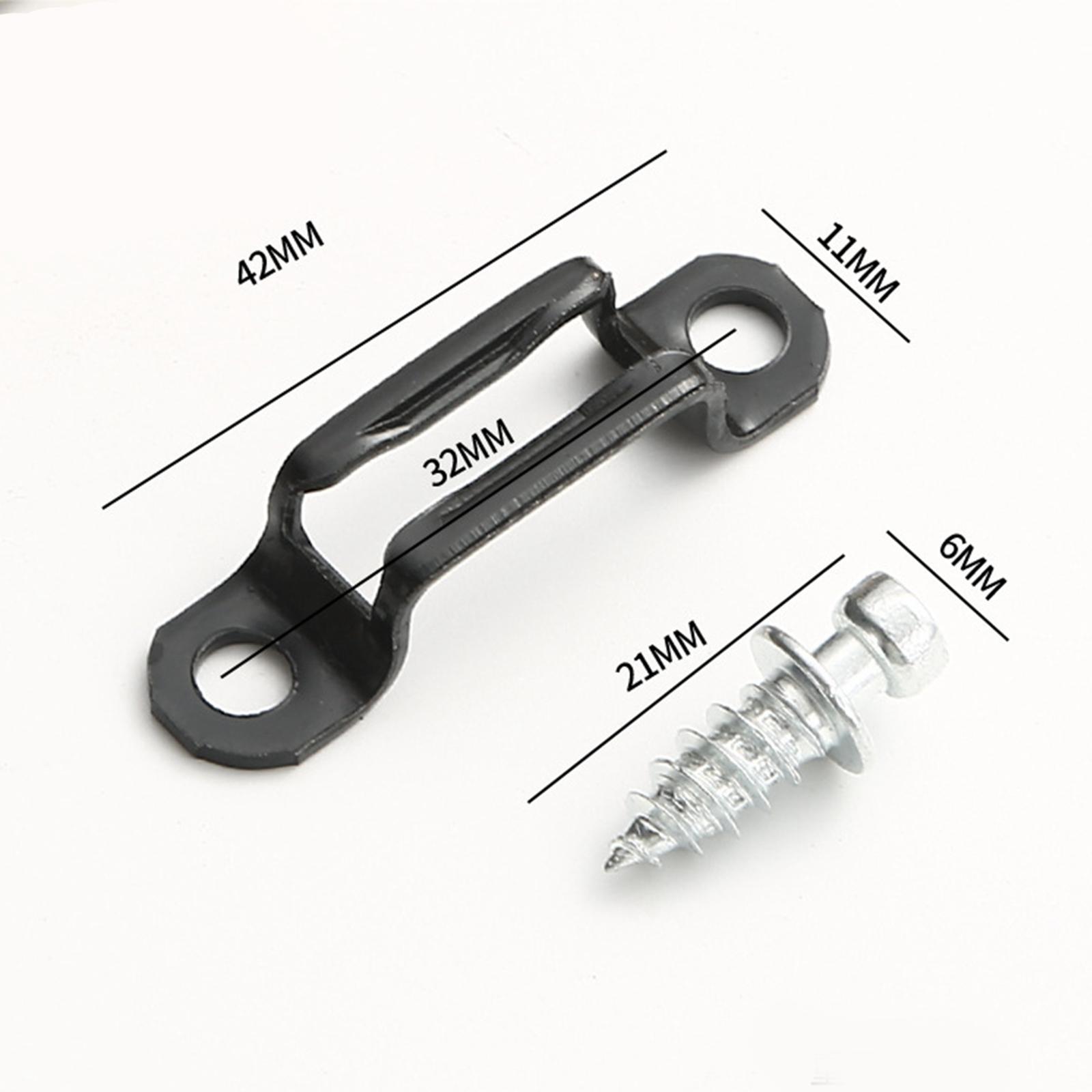 100x Invisible Connector Screw Fasteners Steel 2 in 1 Cabinet Hinge Assembly