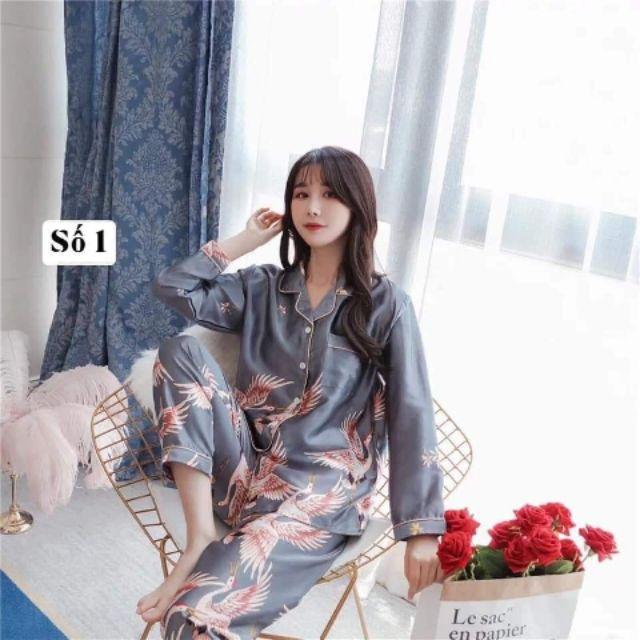 Mẫu pyjama lụa siêu đẹp (video ảnh thật