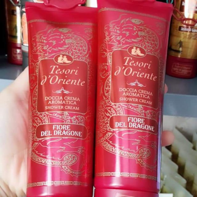 Sữa tắm xích rồng đỏ Tesori d'Oriente Dragone 250ml + Móc khóa