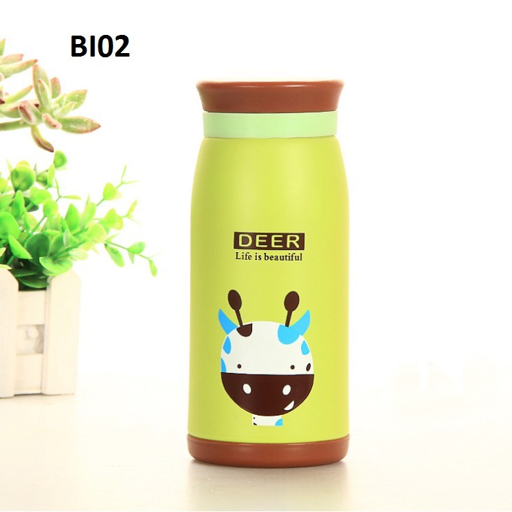 Bình giữ nhiệt cho bé hình động vật 500ml - giữ nhiệt lâu