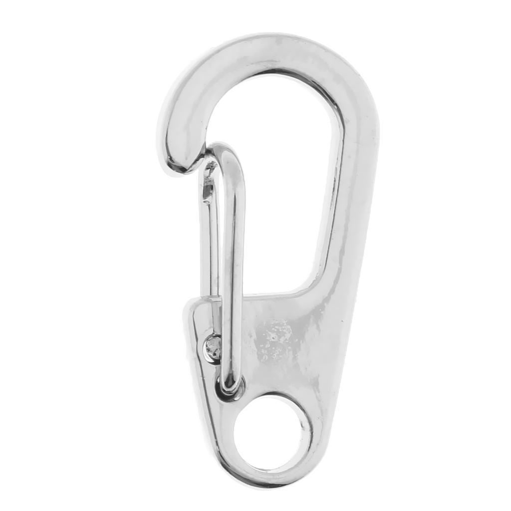 20Pcs Mini Alloy Key Buckle Snap Spring Clip Hook Carabiner Keychain Keyring 26mm for Backpacking, Camping, Hiking, Cycling, Fishing, Kayaking