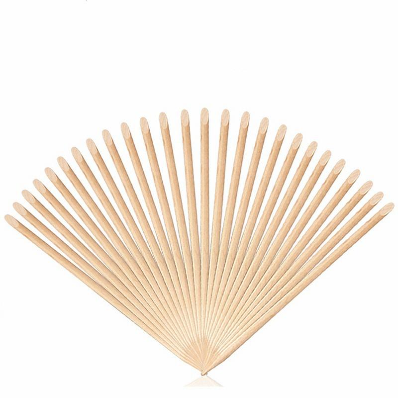 Hot Sale Fake Nail Fake Nail Tools Orange Sticks Wood Marks Dead Skin Push Double Headed Drill Rod Cleaning Nail Polish 7.5cm HB