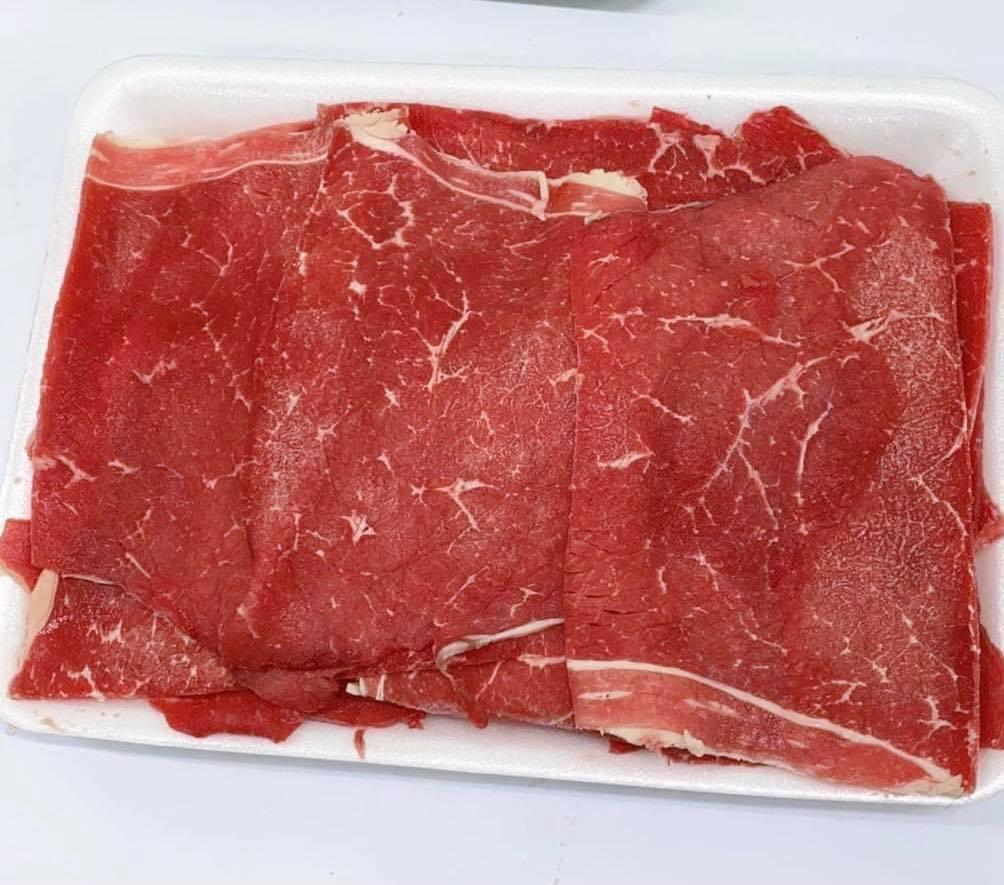 Nạc mông bò Úc thái lát - khay 500gr