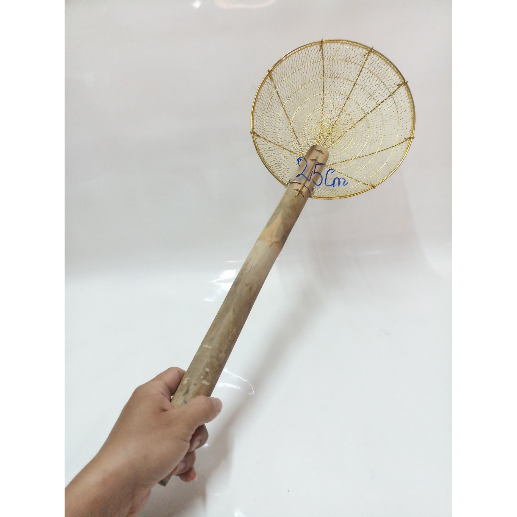 VỢT THAU 25 CM BẸT ĐAN 2 LỚP TRỤNG MÌ HỦ TIẾU,VỚT RAU,ĐỒ CHIÊN.
