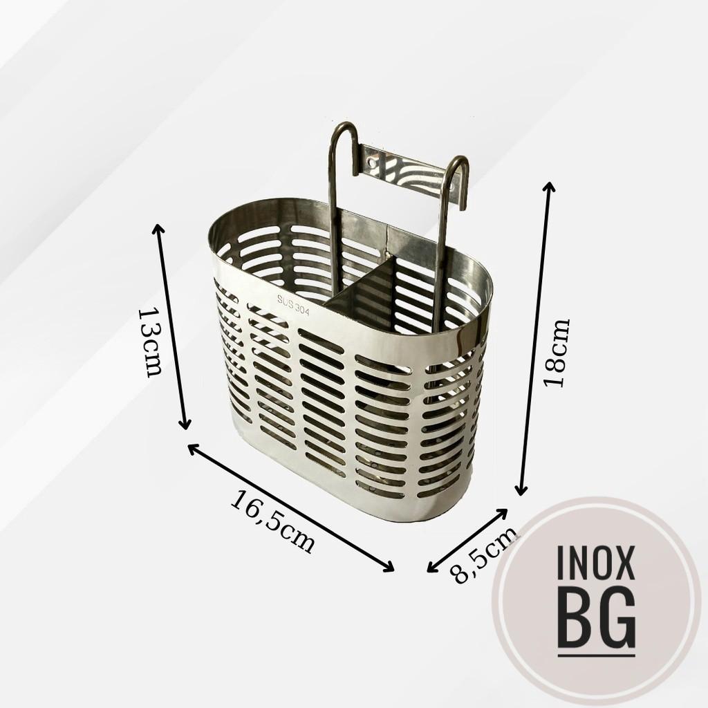 ỐNG ĐŨA 2 NGĂN BẦU DỤC INOX DẦY SÁNG BÓNG..GIỌ ĐŨA 2 NGĂN