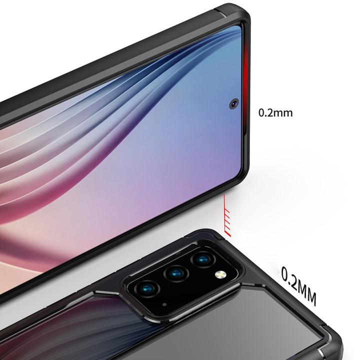 Ốp lưng cho Samsung Note 20, Note 20 Ultra TPU cao cấp lưng trong suốt - Mã TZSC215