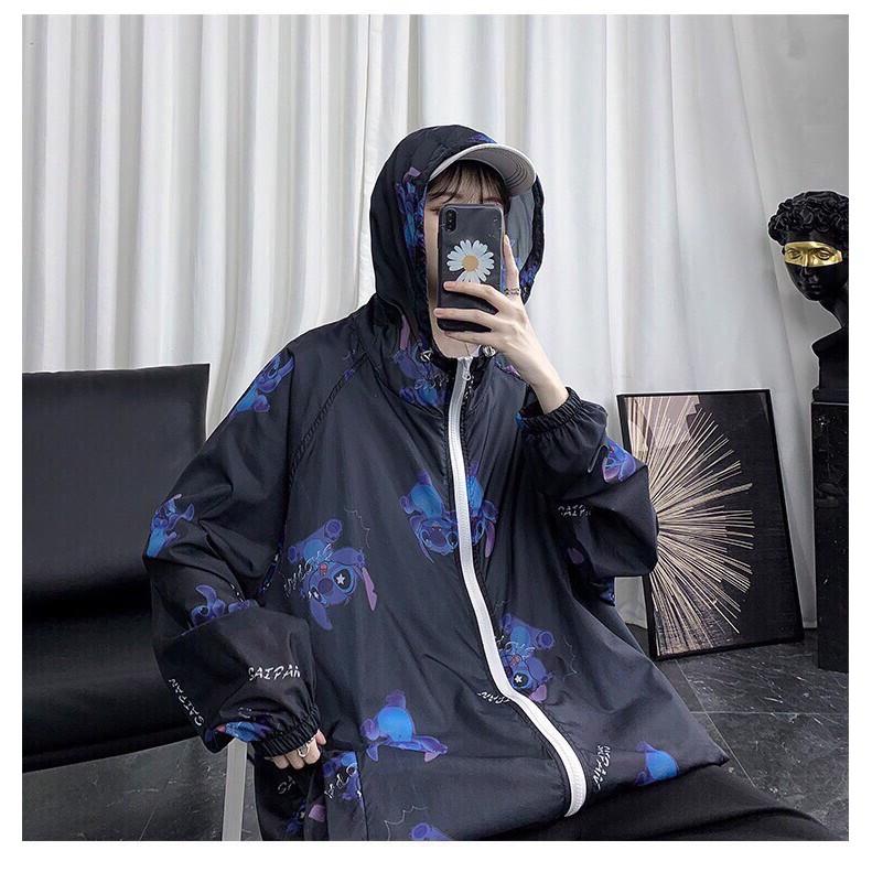 &lt; &gt; Áo khoác dù teen nam nữ 2 lớp lót dù in 3D vải đẹp