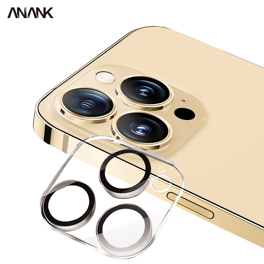 Miếng Dán Cường Lực Bảo Vệ Camera Dành Cho iPhone 14 Series Nguyên Cụm ANANK FULL COVERAGE - Hàng Chính Hãng