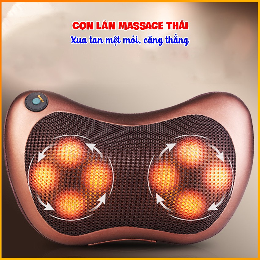 Gối massage hồng ngoại – Matxa giảm đau mỏi cổ công nghệ 5D, mát xa cổ vai gáy - MIANZ GROUP