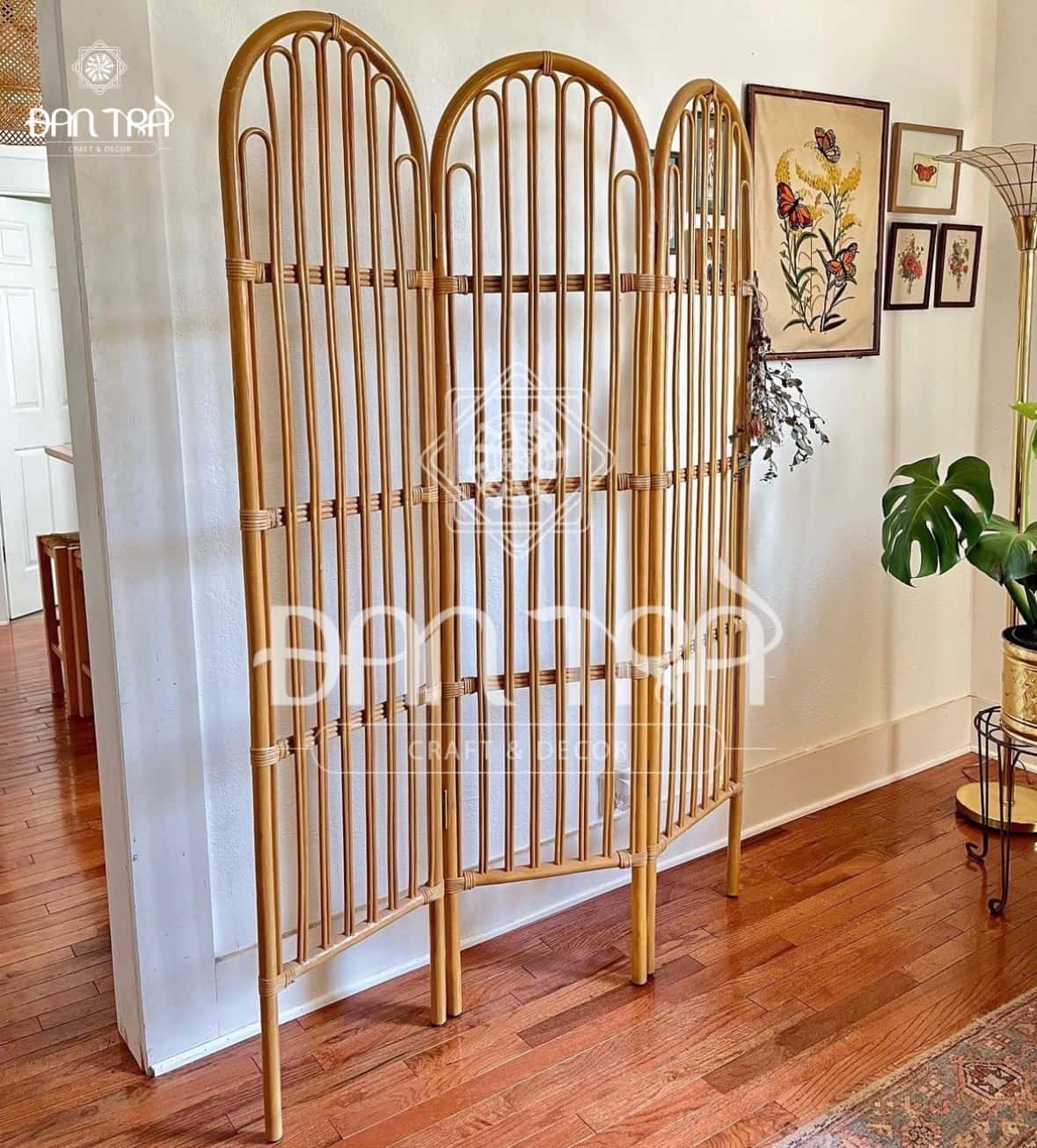 Vách Ngăn Mây Đan Thưa Gía Rẻ Đan Trà- Bình Phong Mây-Đồ Decor Mây Tre Đan Trà- Nội Thất Mây Tre Đan
