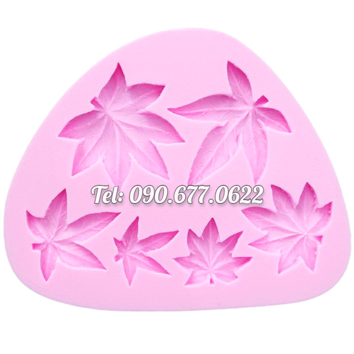 Khuôn silicone làm rau câu 6 chiếc lá - Mã số 1313