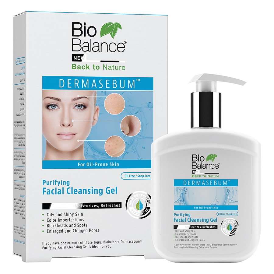 Gel Rửa Mặt Derma Dành Cho Da Nhờn, Se Lỗ Chân Lông Và Chống Mụn Đầu Đen Bio Balance (250ml)