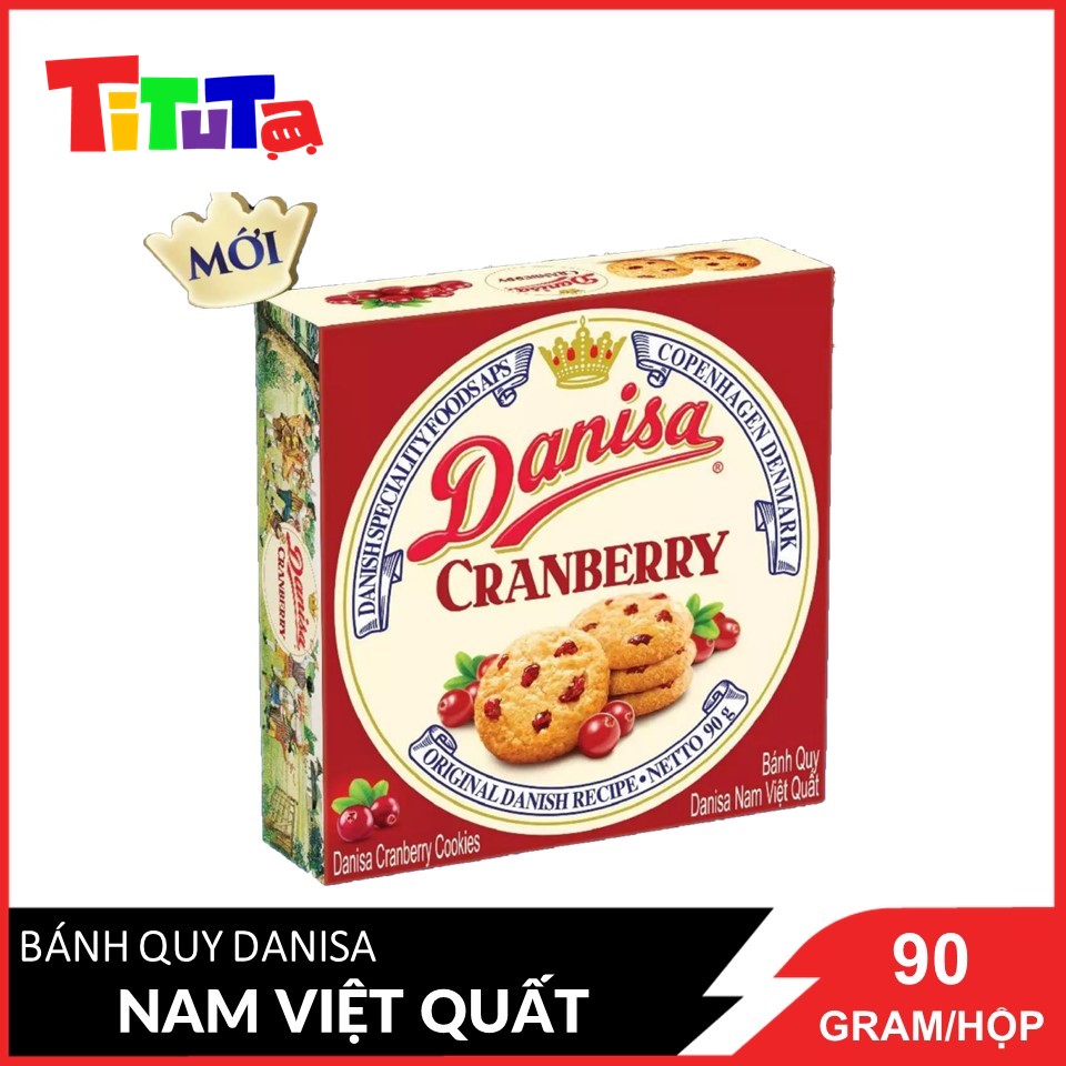 Bánh quy bơ Danisa Nam Việt Quốc Hộp 90g (date mới)