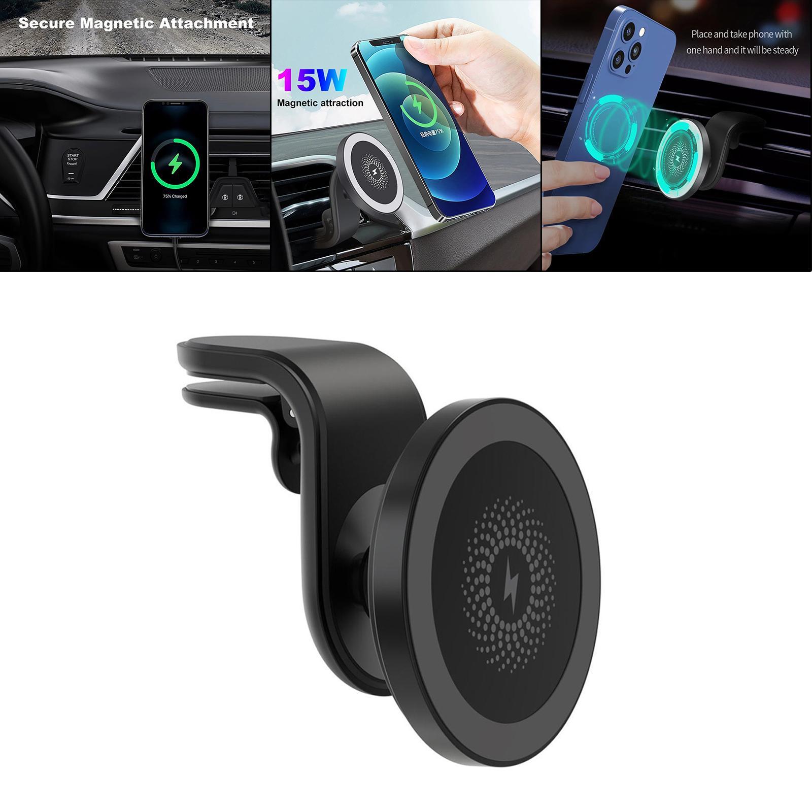Magnetic Wireless Car Charger 15W 360° Rotation Phone Holder for for 12 12 Pro Max